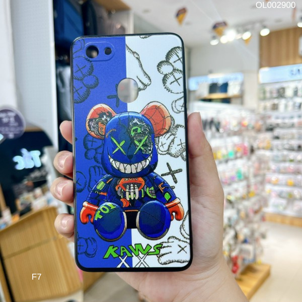 Ốp Oppo F7 dẻo in 3D nhám