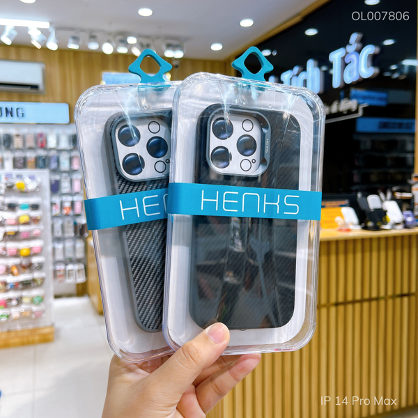** Ốp IP 14 Pro Max Henks Kent Magsafe carbon