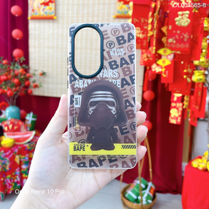 ** Ốp Reno 10 Pro Lưng nhám cứng in hình