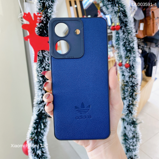 ** Ốp Xiaomi Redmi 13C Vân giả da Adidas