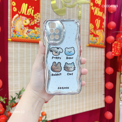 ** Ốp Xiaomi Redmi 10 dẻo tráng gương hình 4 icon Puppy