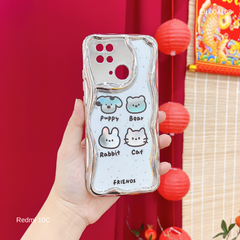 ** Ốp Xiaomi Redmi 10C dẻo tráng gương hình 4 icon Puppy