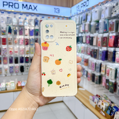 ** Ốp Oppo A52/A72/A92 dẻo in Bánh Nice day viền trong