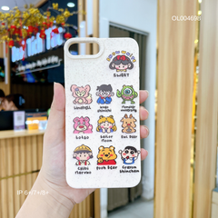 ** Ốp IP 6+/7+/8+ dẻo lúa mì in 10 icon cute