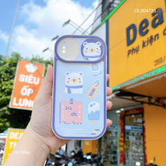 ** Ốp IP Xs Max dẻo Gấu It's OK trượt camera