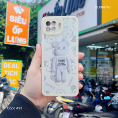 ** Ốp Oppo A93 dẻo KAWS vàng viền trong