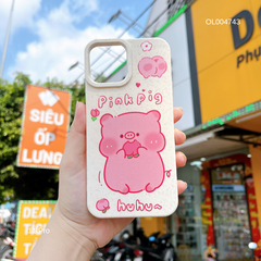 ** Ốp IP 11 Pro dẻo lúa mì in Pink Pig