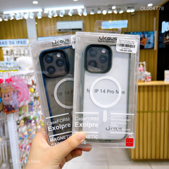 Ốp IP 15 Pro Max Likgus nhám Tuan Magsafe viền màu
