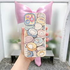 ** Ốp IP 12 Pro Max dẻo in nắp chai nhiều hình cute