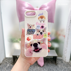 ** Ốp IP 7+ dẻo lúa mì in cute Dog