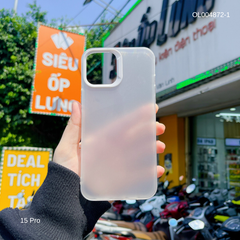 ** Ốp IP 15 Pro lưng dẻo nhám viền trong