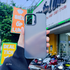 ** Ốp IP 15 Pro lưng dẻo nhám viền trong