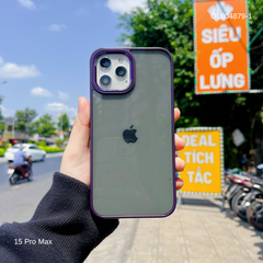 Ốp IP 15 Pro Max Likgus trong cứng viền su