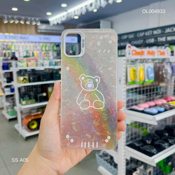 Ốp SS A05 vân đá thạch anh in Gấu trắng