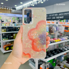 Ốp SS A05s vân đá thạch anh in Lucky hoa