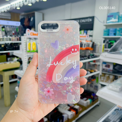 Ốp IP 7+/8+ vân đá thạch anh in Lucky day