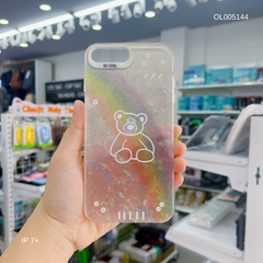 Ốp IP 7+/8+ vân đá thạch anh in Gấu trắng