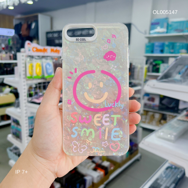 Ốp IP 7+/8+ vân đá thạch anh in weet smile