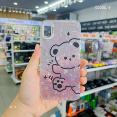 Ốp IP X vân đá thạch anh in Gấu đen