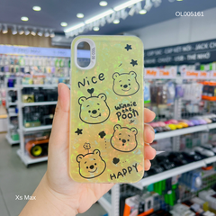 Ốp IP Xs Max vân đá thạch anh in Pooh