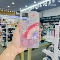 Ốp IP 11 6.1 vân đá thạch anh in Lucky day