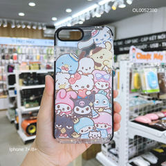 Ốp IP 7+ dẻo nhiều hình Sanrio viền phối đen