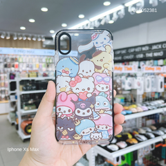 Ốp IP Xs Max dẻo nhiều hình Sanrio viền phối đen