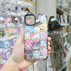 Ốp IP 13 6.1 dẻo dẻo nhiều hình Sanrio viền phối đen