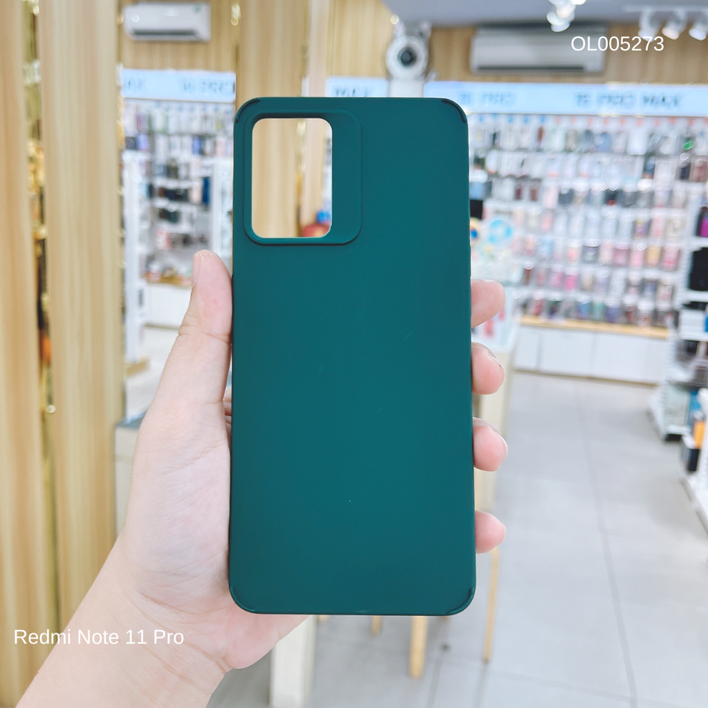 Ốp Xiaomi Redmi Note 11 Pro Silicon full màu trơn