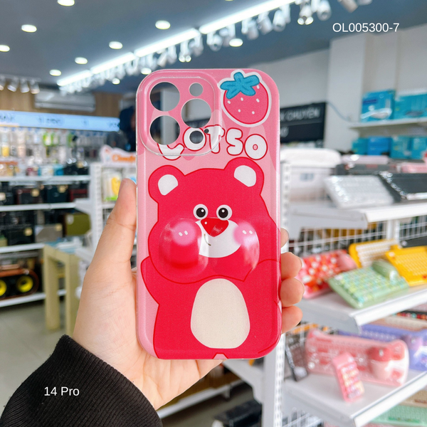 ** Ốp IP 14 Pro dẻo má phồng cute