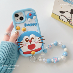 Ốp IP 14 Pro Max/15 Pro Max dẻo su Doraemon happy