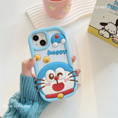 Ốp IP 11 Pro Max dẻo su Doraemon happy