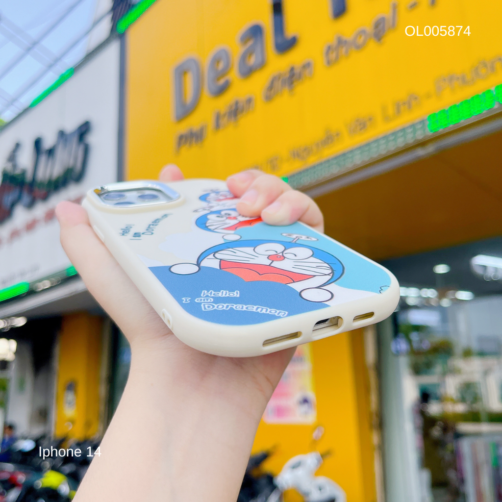 Ốp IP 14 6.1 dẻo in Hello Doraemon