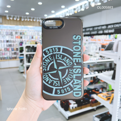 Ốp IP 7+ nhám bạc in Stone Island