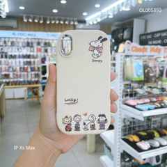 Ốp IP Xs Max dẻo in Snoopy Lucky bo viền Kem