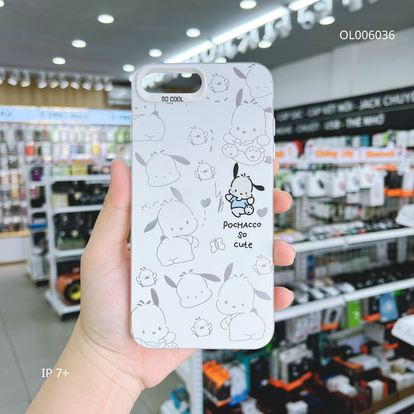 ** Ốp IP 7+ lưng cứng Pochacco màu