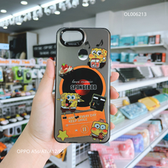 Ốp Oppo A5s/A7/A12/F9 nhám bạc in hình Spongebob