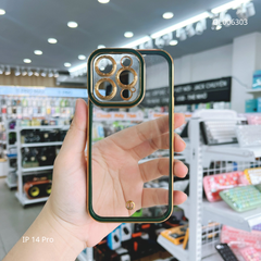 ** Ốp IP 14 Pro dẻo trong viền xi Màu