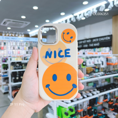 Ốp IP 11 Pro dẻo in hình mặt cười Nice