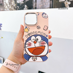 ** Ốp IP 11 Pro Max Silicon in Doraemon nền Hồng