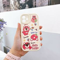 ** Ốp IP 12 6.1 Vân da sần in Cute Lotso