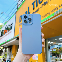 Ốp IP 15 Pro Max nhám siêu mỏng bảo vệ camera