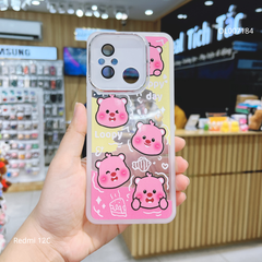 Ốp Xiaomi Redmi 12C dẻo trong 5 Loopy viền nhám
