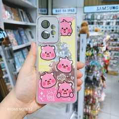 Ốp Xiaomi Redmi Note 12 4G dẻo trong 5 Loopy viền nhám