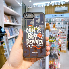 Ốp IP 6 dẻo đen Don't be defined viền nhám