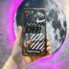 Ốp IP 6+ dẻo đen Off white viền nhám