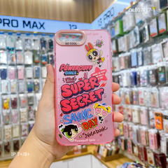Ốp IP 7+ lưng nhám bạc in Super Secret