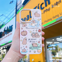 ** Ốp IP 13/14 lúa mì nhiều Capybara BE BRIGHT BE YOU