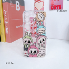 Ốp IP 12 Pro dẻo trong Labubu nhiều màu