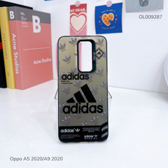 Ốp Oppo A5 2020/A9 2020 tráng bạc nhiều logo Adidas nút bạc